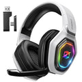 2.4GHz Wireless Gaming Headset for PC PS5 PS4 with Flip Microphone M29946