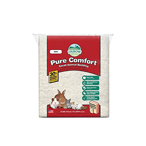 Oxbow Pure Comfort Small Animal Bedding - Odor & Moisture Absorbent, Dust-Free Bedding for Small Animals, Blend, 72 Liter Bag