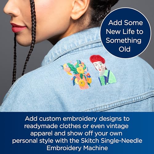 Brother Skitch Single-Needle Embroidery Machine, 4" x 4" Area, Bluetooth E322045
