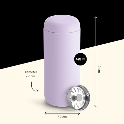 Fellow Carter Move Travel Mug 16 oz, Vacuum-Insulated Stainless Steel, Matte Black D615