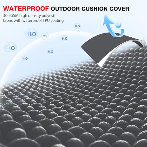Favoyard Outdoor Chair Cushions 19"x19"x2" Set of 4 Waterproof U573530