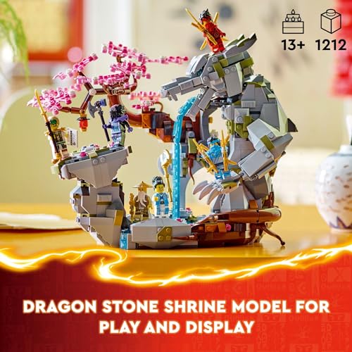 LEGO NINJAGO Dragon Stone Shrine Ninja Toy with 6 Action Figures, Ages 13+ Q97934