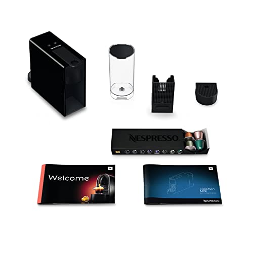 Nespresso Essenza Mini Espresso Machine by Breville, Piano Black B365