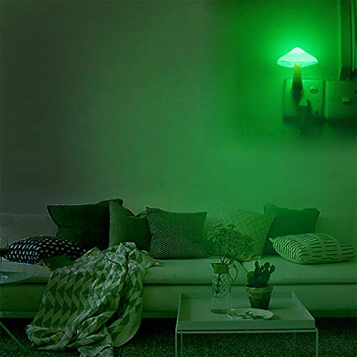 AUSAYE 5Pack Sensor LED Night Light Plug in Mushroom Lamp for Bedroom G797882