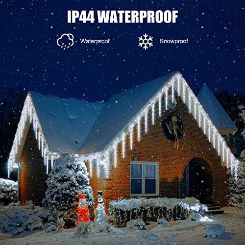 Brightown Christmas Meteor Shower Lights Outdoor 30ft 720 LED Waterproof Blue T277924