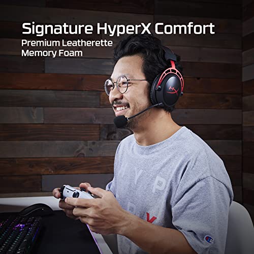 HyperX Cloud Alpha Wireless Gaming Headset for PC, 300-Hour Battery, Red B2235