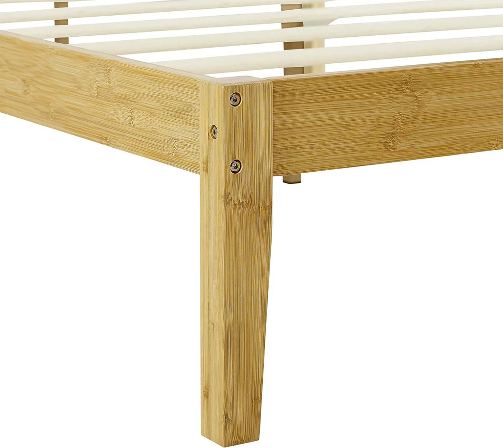 Classic Bamboo Queen Platform Bed Frame with Headboard G418582