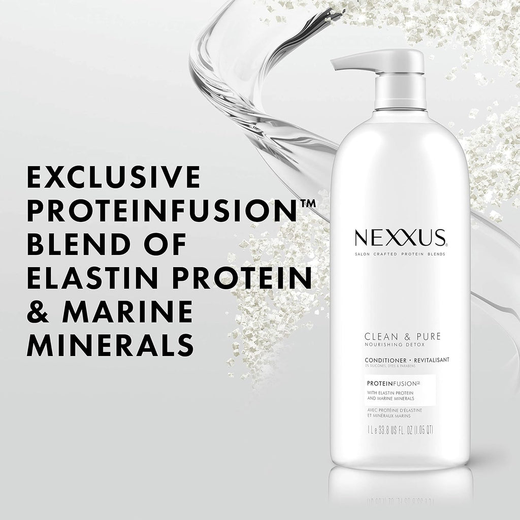 Nexxus Clean and Pure Conditioner, ProteinFusion, Paraben Free, 33.8 oz B669