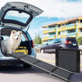 Dog Ramp for Car Large Dog,71" Foldable Portable Dog Car Ramp with Non-Slip Rug Surface,20" Extra Wide Pet Step Ramp for Medium & Large Dogs Enter a Car, SUV & Truck
