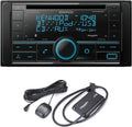 Kenwood Excelon DPX594BT Double DIN Bluetooth in-Dash Car Stereo CD Receiver with Amazon Alexa Compatibility | Plus SiriusXM SXV300v1 Connect Vehicle Tuner Kit for Satellite Radio