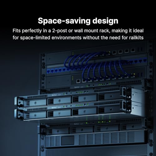 Synology RackStation RS422+ 4-Bay Rackmount NAS (Diskless), Black G59773