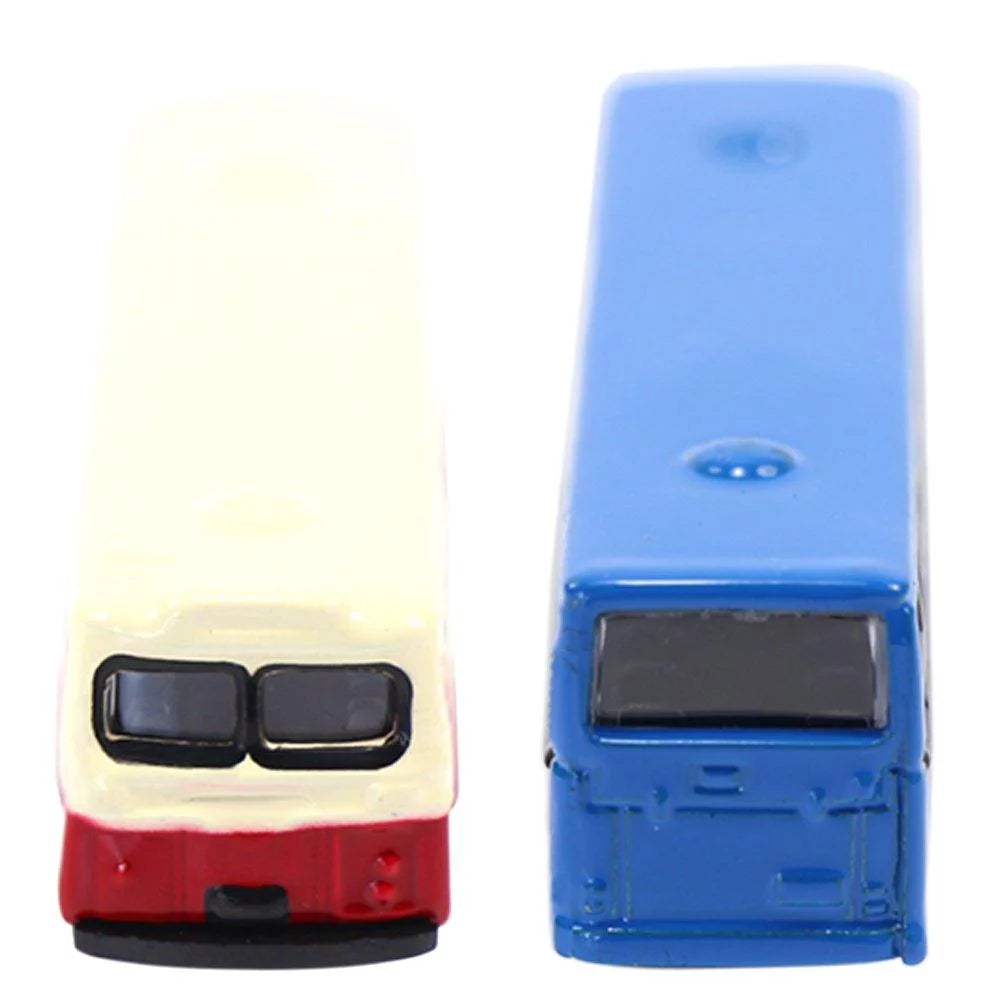 BS150 6pcs Diecast Model Buses 1:160 N Scale Railway Scenery Accessories X763