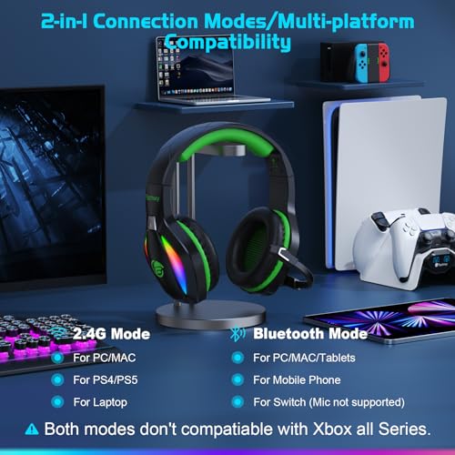 FC100 Wireless Gaming Headset with Microphone for PS5, PS4, PC, Mac, Switch P7184