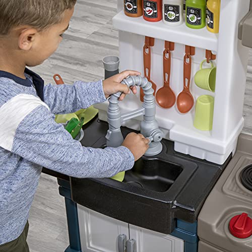Step2 Modern Metro Kitchen Set for Kids, Lights & Sounds, 33 Pieces S408