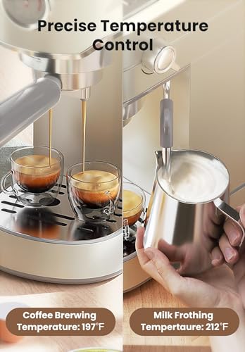 Gevi Espresso Machine 20 Bar with Auto Milk Frother, Stainless Steel D6478