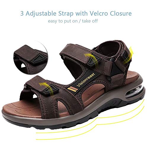 visionreast Mens Athletic Sandals Non-slip Outdoor Hiking P706