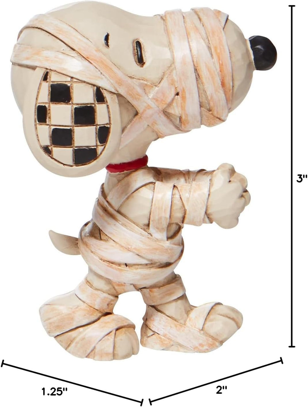 Enesco Peanuts Jim Shore Snoopy Mummy Miniature Figurine, 3 Inch G472