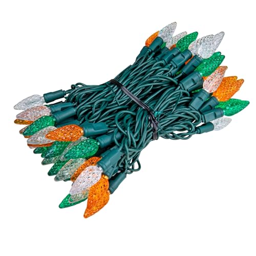 Novelty Lights 24ft 70 LED Purple/Lime Green Halloween String Lights L643884