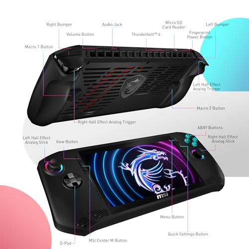 MSI Claw PC Gaming Handheld: Intel Ultra 7, 7" FHD 120Hz, 16GB, 512GB, Win 11 H32341