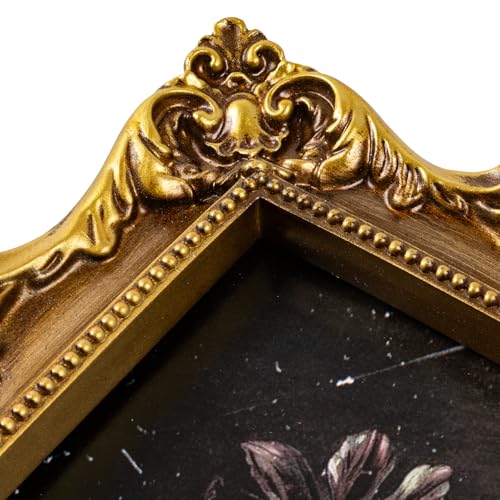 Black Vintage Picture Frame with Mat for 5x7 or 8x10 Photos E9622