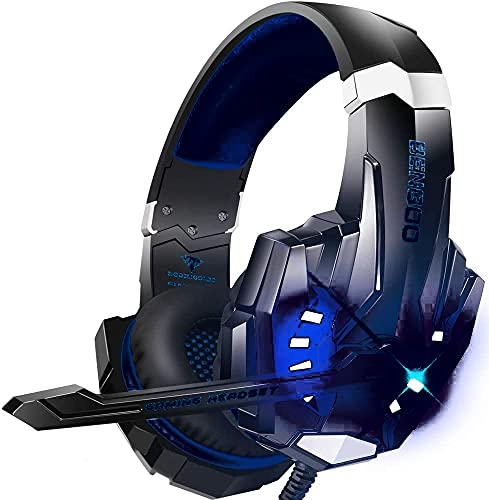 BENGOO G9000 Stereo Gaming Headset for PS4 PC Xbox One PS5, Noise Cancelling Over Ear with Mic U80966