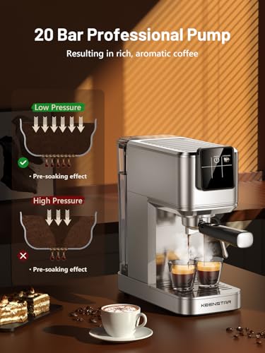 20Bar Espresso Machine with Milk Frother & Touch Screen Y43703