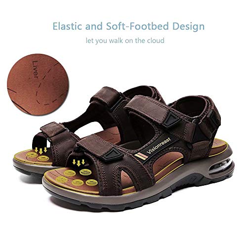 visionreast Mens Athletic Sandals Non-slip Outdoor Hiking P706