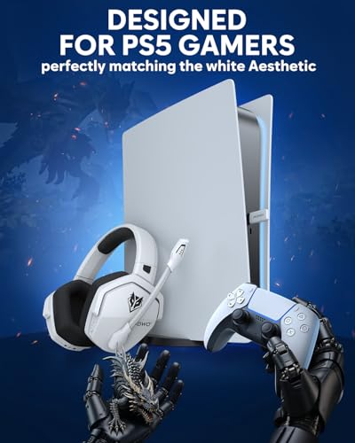 NUBWO G06 Dual Wireless Gaming Headset with Microphone for PS5, PS4, PC O599