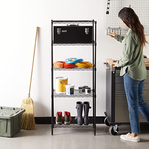 Amazon Basics 3-Shelf Adjustable Steel Wire Rack Storage Shelving, Chrome D243