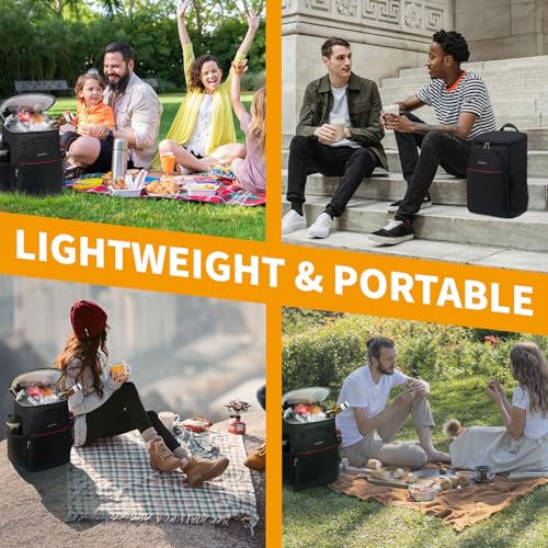 Insulated Backpack Cooler Leak Proof for Camping Beach Travel J5678
