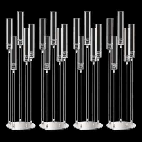 Black Candelabra Centerpieces for Wedding Table Decor 35in E5601