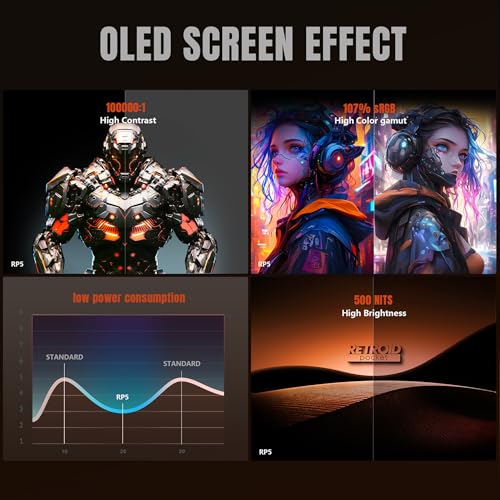 Retroid Pocket 5 Retro Handheld Game Console, 5.5-inch 1080p Touchscreen, Android 13, Black Q1164