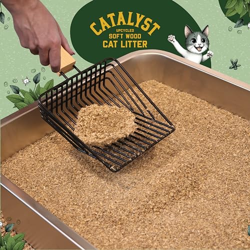 Catalyst Natural Soft Wood Cat Litter, 2 Pack, 10lb Bags, Unscented Z94233