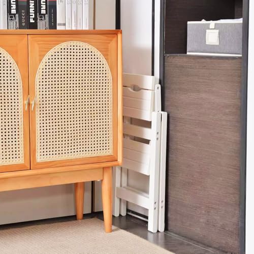 Foldable Wooden Step Stool Ladder for Home, 2 Step V6754