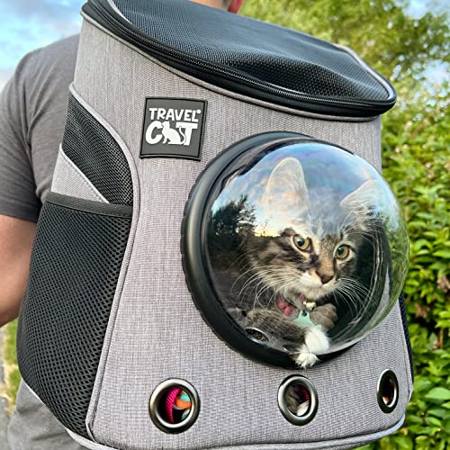 Fat Cat Backpack Carrier for Small Cats, Airline Approved with Space Capsule G6341