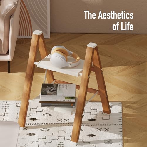 2 Step Lightweight Aluminum Folding Ladder with Anti-Slip Pedals, 330 lbs Capacity D5199
