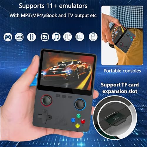 Ugonetend Retro Handheld Game Console with 3.5-inch Screen, 32G Card, 10000+ Games R862438
