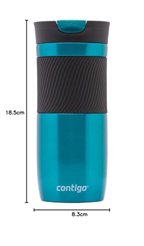 Contigo Byron Snapseal Travel Mug, Stainless Steel, 590ml, Black I34141