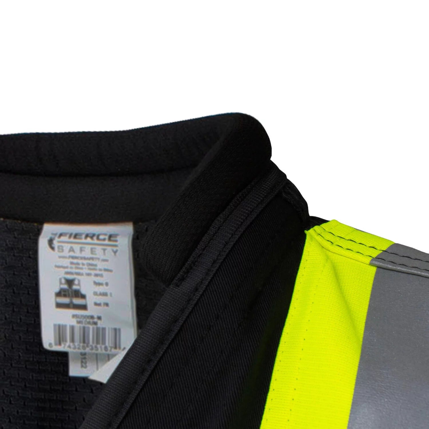 Fierce Safety SU500B Surveyors Class 1 Black Vest with Tablet Pocket A95997
