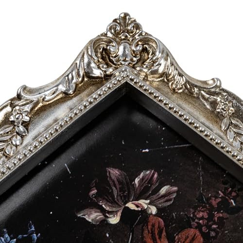 Black Vintage Picture Frame with Mat for 5x7 or 8x10 Photos E9622