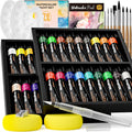 Nicpro Watercolor Paint Tubes Kit, 36 Colors Water Color Paint Set with 25 Watercolor Paper, 8 Squirrel Paint Brushes, Palettes, Watercolor Pen, Art Painting Supplies For Adult Kids Artist Beginner