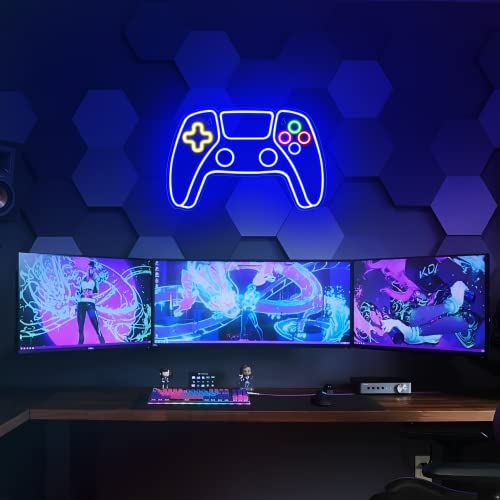 Kavaas Gaming Neon Sign Mushroom Wall Decor for Game Room, Red K6405