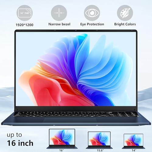 16 Inch Windows 11 Pro Gaming Laptop, 16GB RAM 1TB SSD W219