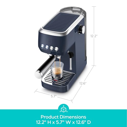 CASABREWS 3700 Essential Espresso Machine 20 Bar, Stainless Steel, Silver D8468