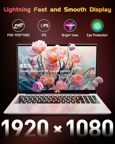 NIMO 15.6 IPS FHD Laptop, Intel Pentium N100, 8GB RAM 128GB SSD, Backlit Keyboard, Win 11 O49965